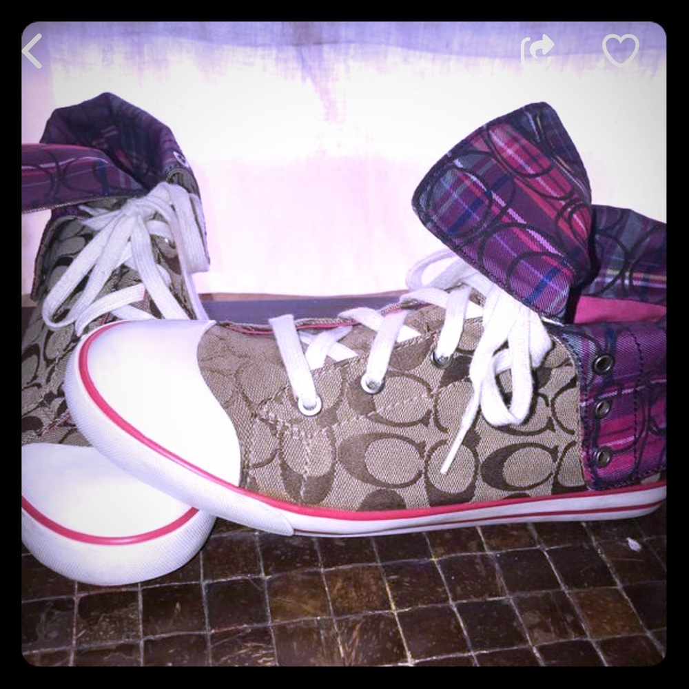 Coach hi top sneakers